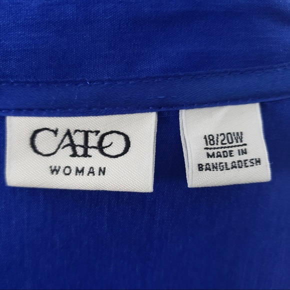 Blue Cato Blouse, Size 18/20 - Picture 4 of 4